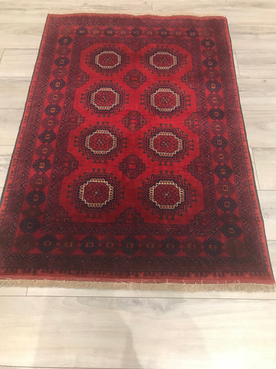 Afghanistan Turkmen Hand Knotted Wool 4x5