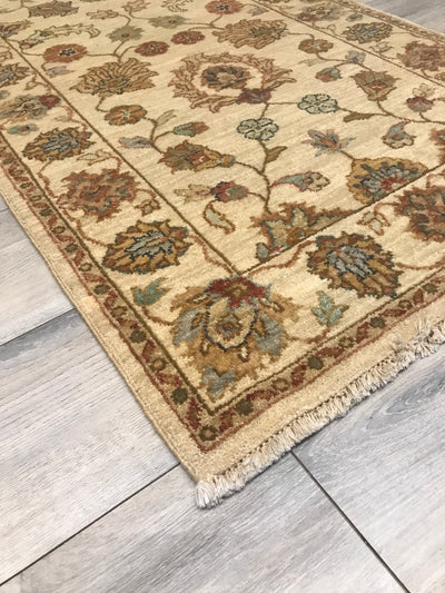 India Agra Hand Knotted Wool 3x9