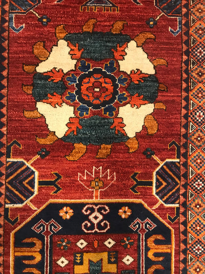 Pakistan Arena Kazak Hand Knotted Wool 3x14