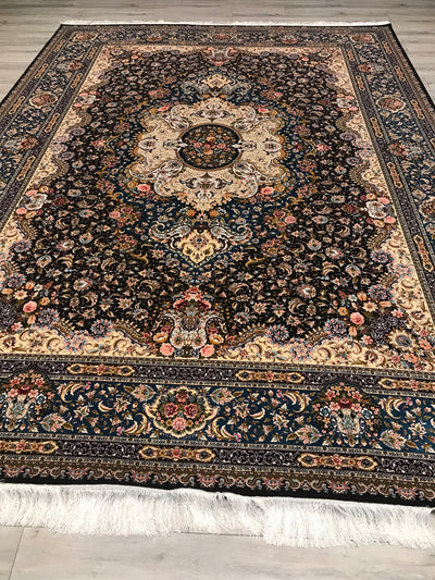 Persian Fine Tabriz Art Silk Power Loom 8x11