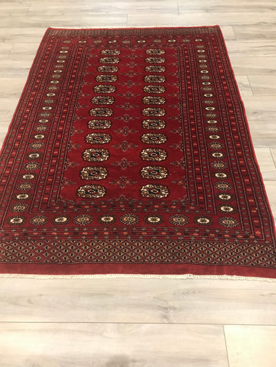 Pakistan Bokarah Hand Knotted Wool 4x6