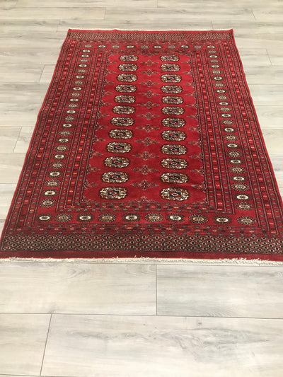 Pakistan Bokarah Hand Knotted Wool 4x6