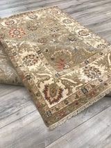 India Ziegler Hand Knotted Wool 5x7