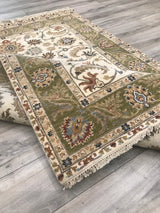 India Ziegler Hand Knotted Wool 5x7