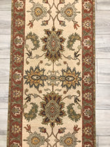 India Ziegler Hand Knotted Wool 3x8