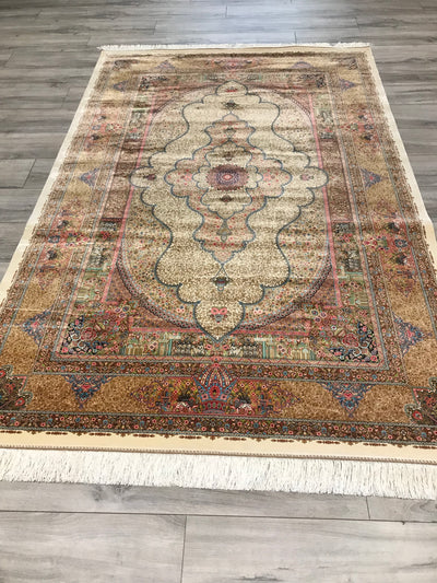 Persian Fine Tabriz Jamshdi Power Loom Silk 5x7