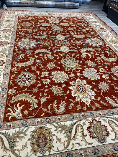 India Ziegler SultanAbad Hand Knotted Wool 10x14