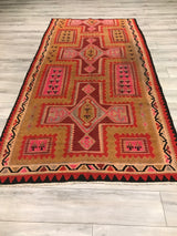 Afghanistan Old Killim Hand Woven Wool 5x9