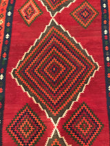 Persian Old Shiraz Killim Hand Woven Wool 5x10