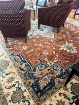 Persian Heriz Hand Knotted Wool 12x17