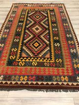 Afghanistan Killim Hand Woven Wool 5x8