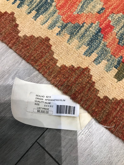 Afghanistan Killim Hand Woven Wool 5x8