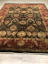 India Jaipur Hand Knotted Wool 8x10