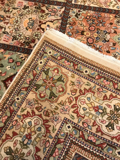 Persian Tabriz Hand Knotted Wool 9x12