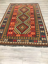 Afghanistan Killim Hand Woven Wool 5x8