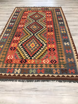 Afghanistan Killim Hand Woven Wool 5x8