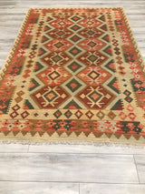 Afghanistan Killim Hand Woven Wool 6x9