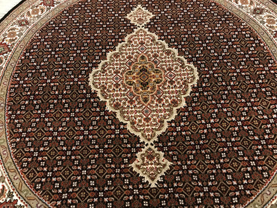 India Tabriz Mahi Hand Knotted Wool & Silk 6x6