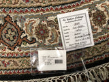 India Tabriz Mahi Hand Knotted Wool & Silk 5x5