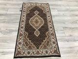 India Tabriz Mahi Hand Knotted Wool & Silk 3x5