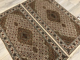 India Tabriz Mahi Hand Knotted Wool & Silk 3x5