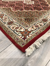 India Tabriz Mahi Hand Knotted Wool & Silk 3x5