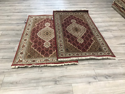 India Tabriz Mahi Hand Knotted Wool & Silk 3x5