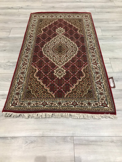 India Tabriz Mahi Hand Knotted Wool & Silk 3x5