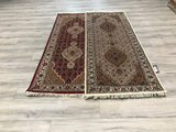 India Tabriz Mahi Hand Knotted Wool 3x7