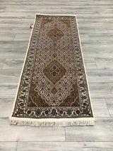 India Tabriz Mahi Hand Knotted Wool 3x7