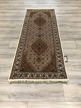 India Tabriz Mahi Hand Knotted Wool 3x7