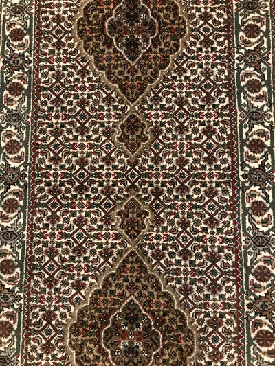 India Tabriz Mahi Hand Knotted Wool 3x7