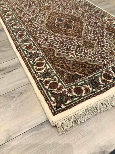 India Tabriz Mahi Hand Knotted Wool 3x7