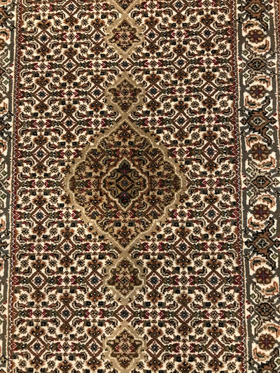 India Tabriz Mahi Hand Knotted Wool & Silk 3x8