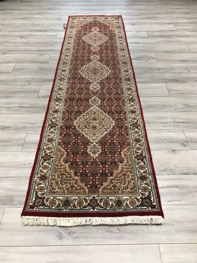 India Tabriz Mahi Hand Knotted Wool & Silk 3x10