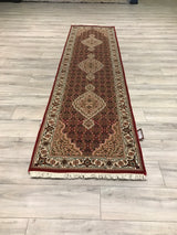 India Tabriz Mahi Hand Knotted Wool & Silk 3x10