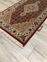 India Tabriz Mahi Hand Knotted Wool & Silk 3x10