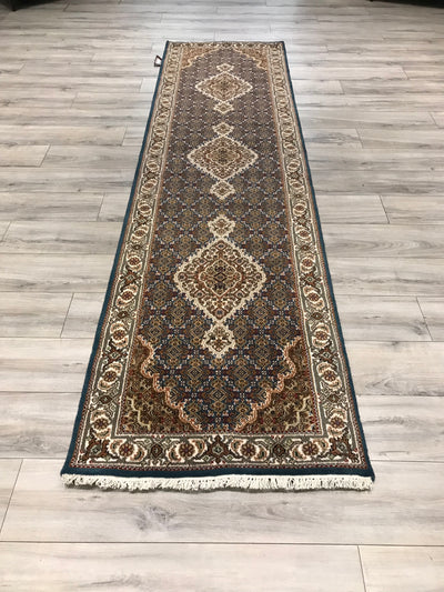 India Tabriz Mahi Hand Knotted Wool & Silk 3x10