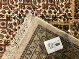 India Tabriz Hand Knotted Wool & Silk 9x12