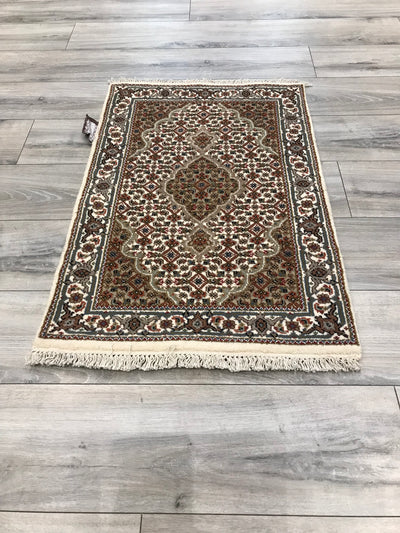 India Tabriz Mahi Hand Knotted Wool & Silk 2x3