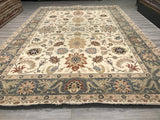 India Ziegler Hand Knotted Wool 10x14