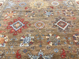 India Oushak Hand Knotted Wool 9x12