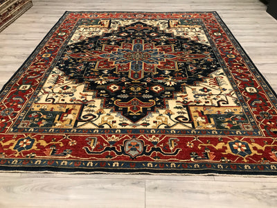 Pakistan Heriz Hand Knotted Wool 8x10