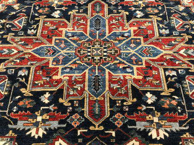 Pakistan Heriz Hand Knotted Wool 8x10