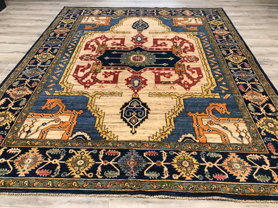 Pakistan Heriz Hand Knotted Wool 8x10