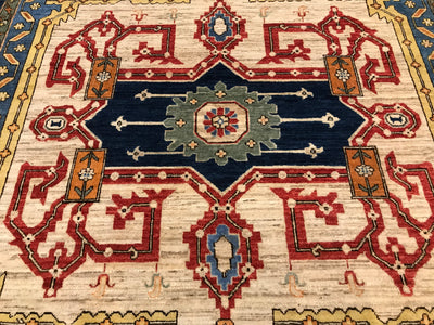 Pakistan Heriz Hand Knotted Wool 8x10