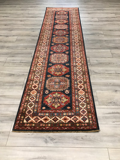 Pakistan Super Kazak Hand Knotted Wool 3x10