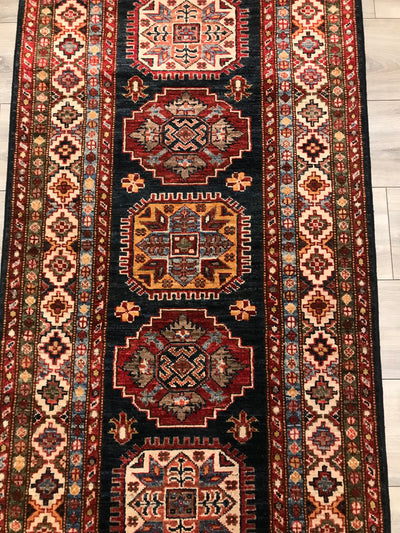 Pakistan Super Kazak Hand Knotted Wool 3x10