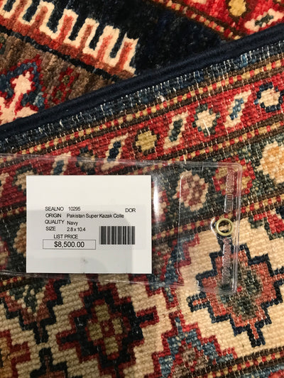 Pakistan Super Kazak Hand Knotted Wool 3x10