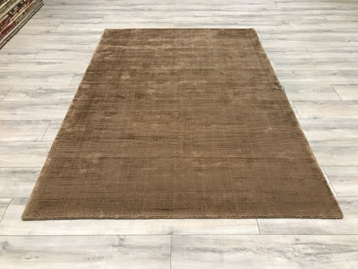 India Brilliance Viscous Tan Hand Loom 5x7